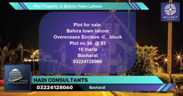 Residential Plot for Sale in Bahria Town, Lahore - (BP-44308)