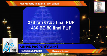 Residential Plot for Sale in Bahria Town, Lahore - (BP-44328)