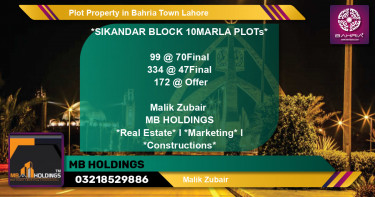 Residential Plot for Sale in Bahria Town, Lahore - (BP-44329)