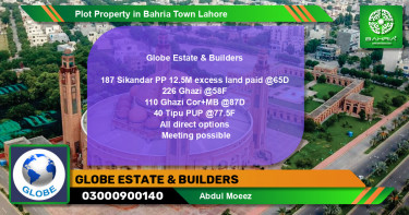 Residential Plot for Sale in Bahria Town, Lahore - (BP-44337)