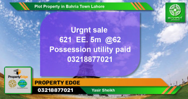 Residential Plot for Sale in Bahria Town, Lahore - (BP-44353)