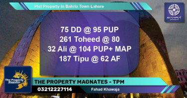 Residential Plot for Sale in Bahria Town, Lahore - (BP-44359)