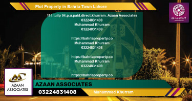 Residential Plot for Sale in Bahria Town, Lahore - (BP-44374)