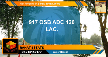 Residential Plot for Sale in Bahria Town, Lahore - (BP-44384)