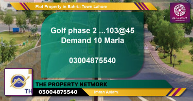 Residential Plot for Sale in Bahria Town, Lahore - (BP-44386)