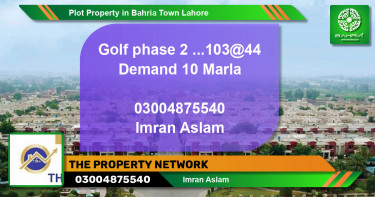 Residential Plot for Sale in Bahria Town, Lahore - (BP-44390)