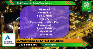Residential Plot for Sale in Bahria Town, Lahore - (BP-44402)
