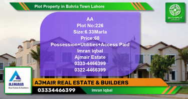 Residential Plot for Sale in Bahria Town, Lahore - (BP-44407)