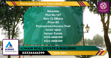 Residential Plot for Sale in Bahria Town, Lahore - (BP-44412)