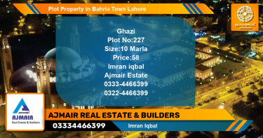 Residential Plot for Sale in Bahria Town, Lahore - (BP-44414)