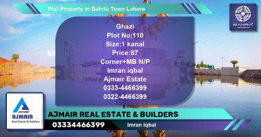Residential Plot for Sale in Bahria Town, Lahore - (BP-44415)
