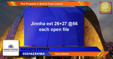 Residential Plot for Sale in Bahria Town, Lahore - (BP-44455)