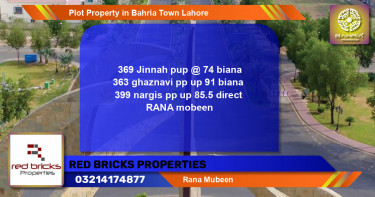 Residential Plot for Sale in Bahria Town, Lahore - (BP-44461)
