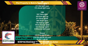 Residential Plot for Sale in Bahria Town, Lahore - (BP-44465)