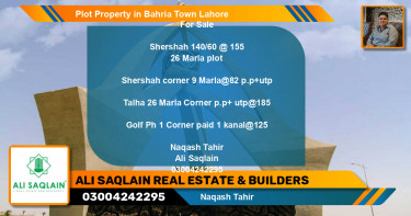 Residential Plot for Sale in Bahria Town, Lahore - (BP-44501)