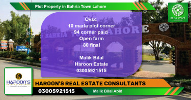 Residential Plot for Sale in Bahria Town, Lahore - (BP-44558)