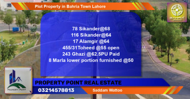 Residential Plot for Sale in Bahria Town, Lahore - (BP-44564)