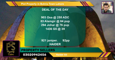 Residential Plot for Sale in Bahria Town, Lahore - (BP-44568)