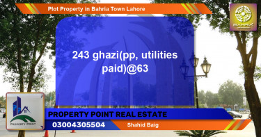 Residential Plot for Sale in Bahria Town, Lahore - (BP-44573)