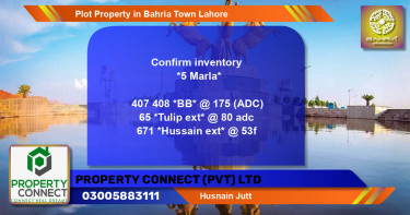 Residential Plot for Sale in Bahria Town, Lahore - (BP-44580)