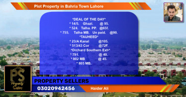 Residential Plot for Sale in Bahria Town, Lahore - (BP-44597)