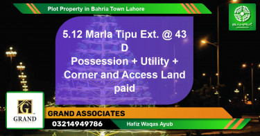 Residential Plot for Sale in Bahria Town, Lahore - (BP-44611)