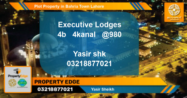 Residential Plot for Sale in Bahria Town, Lahore - (BP-44617)