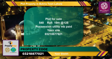 Residential Plot for Sale in Bahria Town, Lahore - (BP-44621)