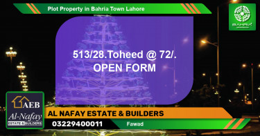 Residential Plot for Sale in Bahria Town, Lahore - (BP-44629)