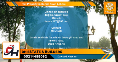 Residential Plot for Sale in Bahria Town, Lahore - (BP-44638)