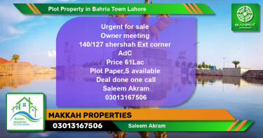 Residential Plot for Sale in Bahria Town, Lahore - (BP-44644)