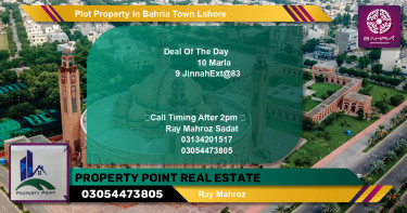 Residential Plot for Sale in Bahria Town, Lahore - (BP-44676)