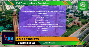Residential Plot for Sale in Bahria Town, Lahore - (BP-44709)