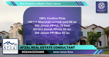 Residential Plot for Sale in Bahria Town, Lahore - (BP-44760)