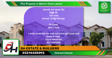 Residential Plot for Sale in Bahria Town, Lahore - (BP-44778)