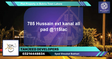 Residential Plot for Sale in Bahria Town, Lahore - (BP-44841)