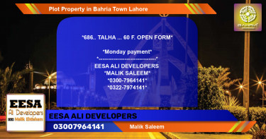 Residential Plot for Sale in Bahria Town, Lahore - (BP-44922)