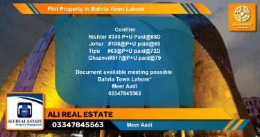 Residential Plot for Sale in Bahria Town, Lahore - (BP-44950)