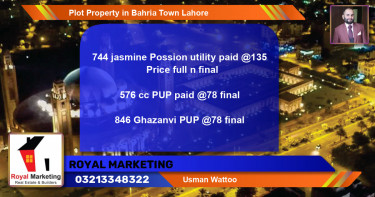 Residential Plot for Sale in Bahria Town, Lahore - (BP-44996)