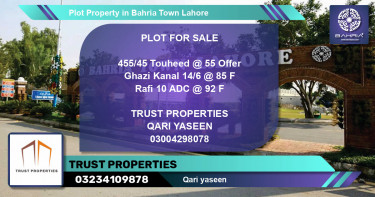 Residential Plot for Sale in Bahria Town, Lahore - (BP-45005)