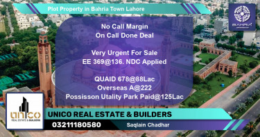 Residential Plot for Sale in Bahria Town, Lahore - (BP-45018)