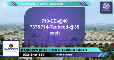 Residential Plot for Sale in Bahria Town, Lahore - (BP-45034)