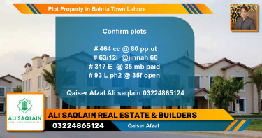 Residential Plot for Sale in Bahria Town, Lahore - (BP-45045)