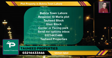 Residential Plot for Sale in Bahria Town, Lahore - (BP-45059)
