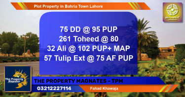 Residential Plot for Sale in Bahria Town, Lahore - (BP-45088)