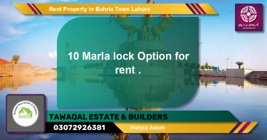 Residential Property for Rent in Bahria Town, Lahore - (BP-45134)