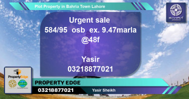 Residential Plot for Sale in Bahria Town, Lahore - (BP-45141)