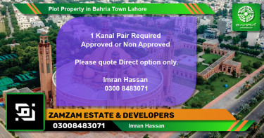 Residential Plot for Sale in Bahria Town, Lahore - (BP-45162)