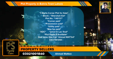 Residential Plot for Sale in Bahria Town, Lahore - (BP-45221)