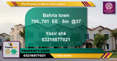 Residential Plot for Sale in Bahria Town, Lahore - (BP-45227)